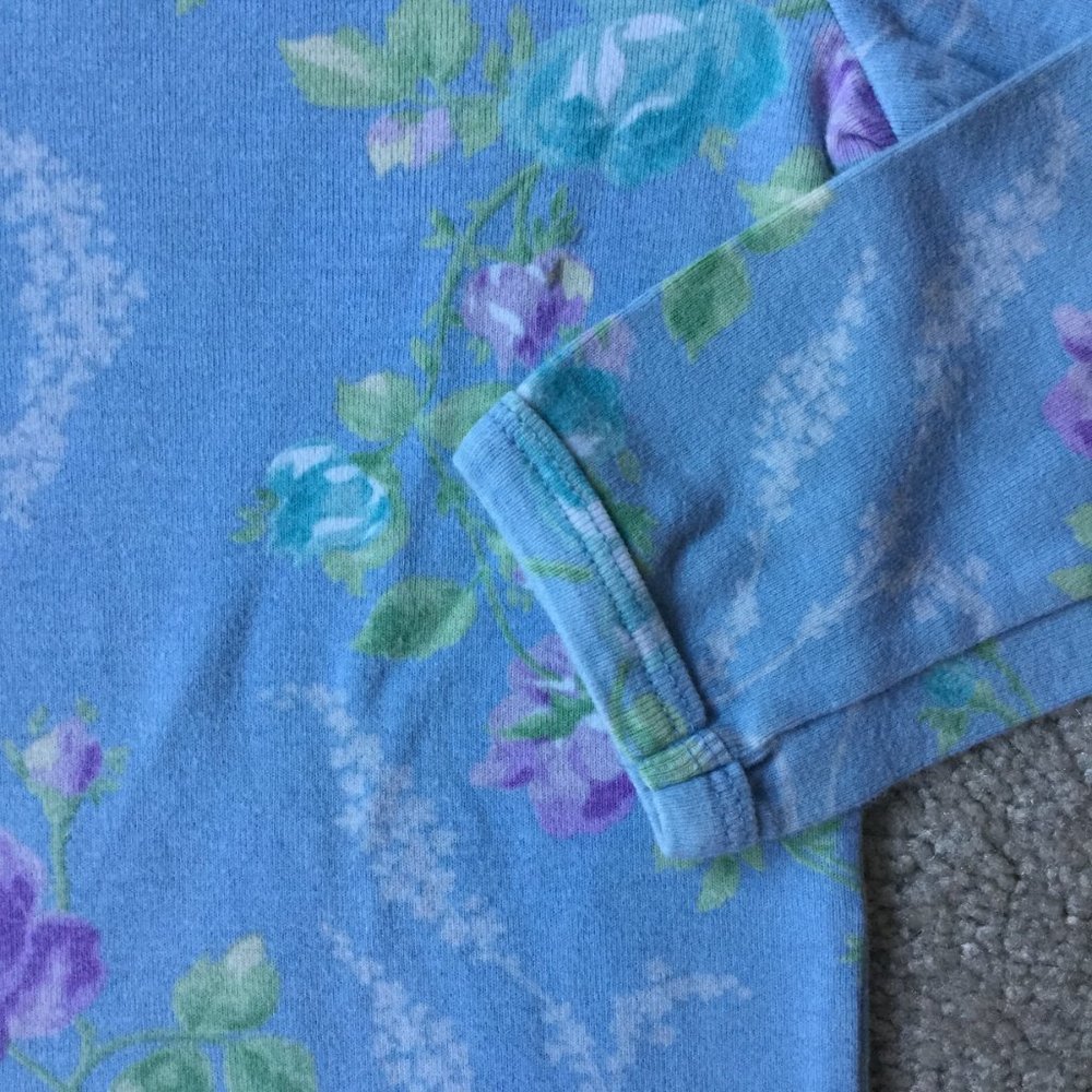 Baby Lulu Oleander floral top, size 4-5, softest cotton, made in the USA - Picture 2 of 2
